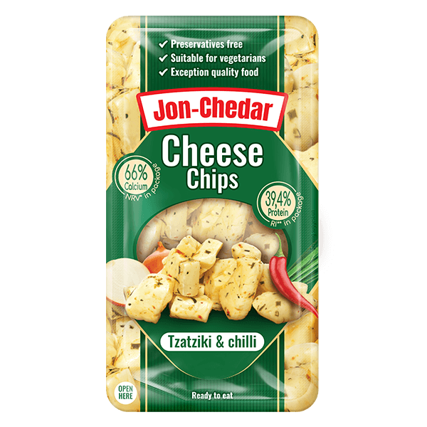 Zemaitijos Jon Chedar Tzatziki and Chilli Cheddar Cheese Snack 50 80g